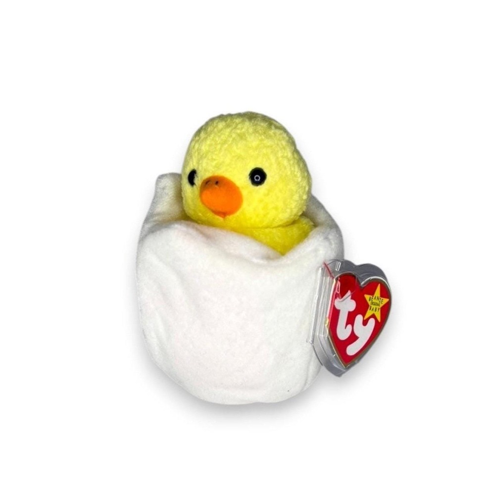 Eggbert the Hatching Chick | Springtime Cutie | Mint Heart Tag TY Beanie Baby